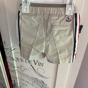 NWT Guaranteed Authentic Moncler Infant Unisex Shorts- SZ 6-9 months